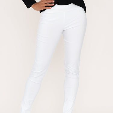 Olympia White Straight Pants