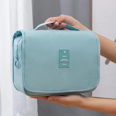 Nadia | Toilet Travel Bag Light Blue with Hook