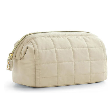 Louise | Elegant and spacious soft quilted cosmetic bag