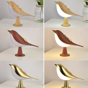 GlowNest | Wooden Bird-Shaped Night Lamp