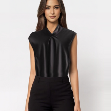 LYRA | Elegant Satin Sleeveless Blouse