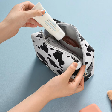 Magdalena | Cowhide PU Leather Waterproof Cosmetic Bag