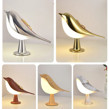 GlowNest | Wooden Bird-Shaped Night Lamp