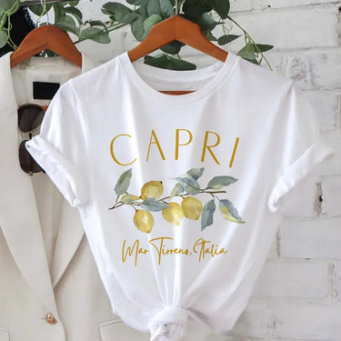 ESTHER | Elegant Capri Designed T-shirt