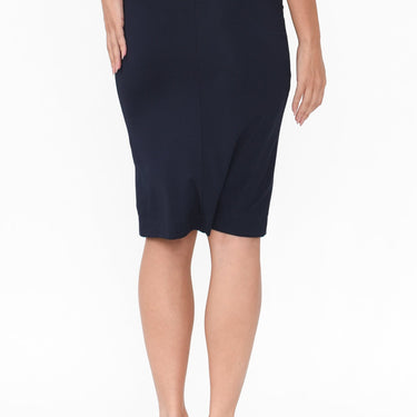 Whitney Navy Bamboo Tube Skirt