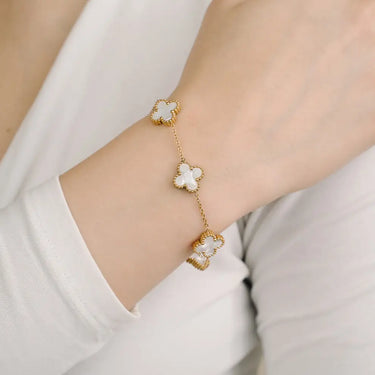 LuckyBloom | Five-Leaf Clover Bracelet