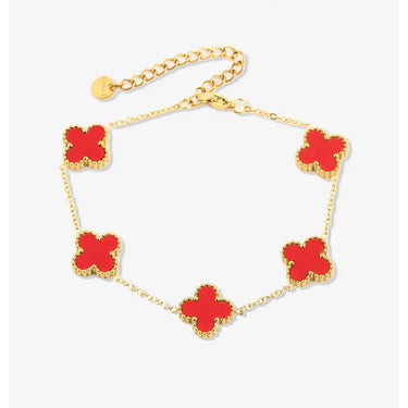 LuckyBloom | Five-Leaf Clover Bracelet