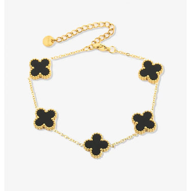 LuckyBloom | Five-Leaf Clover Bracelet