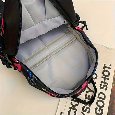 Sam | Shoulder Bag with Graffiti Design and Anti-Theft Protection