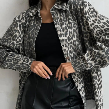 NAOMI | Elegant Leopard Print Jacket