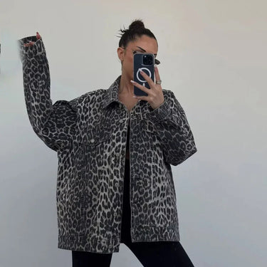 NAOMI | Elegant Leopard Print Jacket