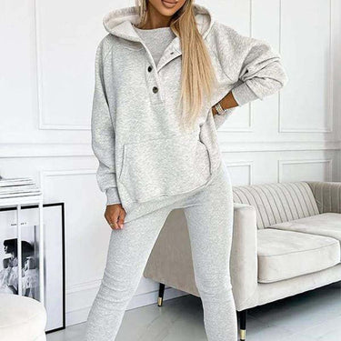 Women's 3-Piece Set – Hoodie, Slim Vest, and Pants