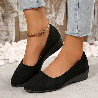 Elegant Lightweight Non-Slip Low Heel Wedge